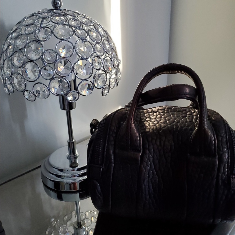 Alexander Wang Pebbled Mini Duffel Matte Black